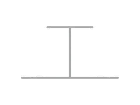 EZ 129 — Vertical H Mold 1-1/4″ Trim profile
